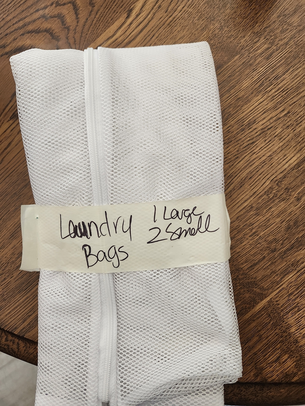 White Mesh Laundry Bags for Delicates - Pack